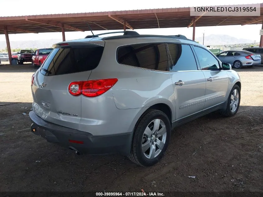 2012 Chevrolet Traverse Ltz VIN: 1GNKRLED1CJ319554 Lot: 39895964