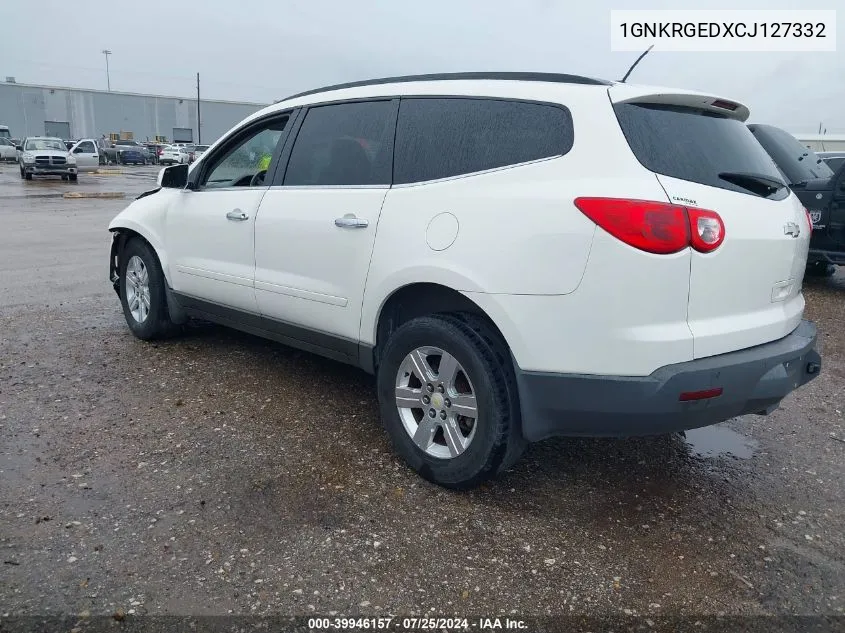 2012 Chevrolet Traverse 1Lt VIN: 1GNKRGEDXCJ127332 Lot: 39946157