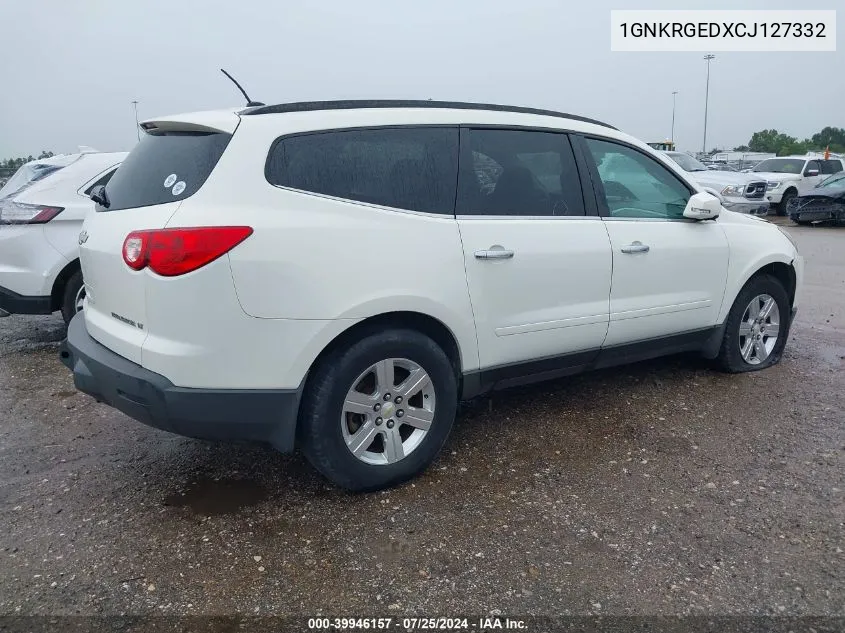 2012 Chevrolet Traverse 1Lt VIN: 1GNKRGEDXCJ127332 Lot: 39946157