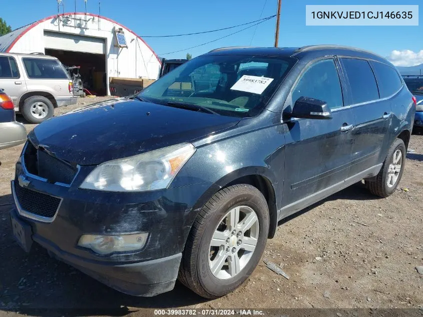 2012 Chevrolet Traverse 2Lt VIN: 1GNKVJED1CJ146635 Lot: 39983782