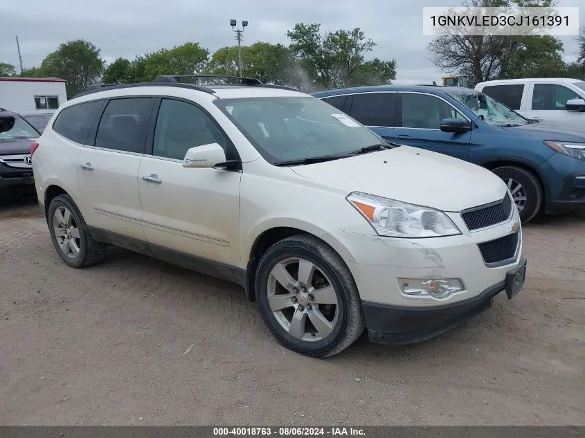 2012 Chevrolet Traverse Ltz VIN: 1GNKVLED3CJ161391 Lot: 40018763