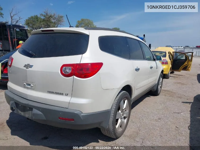 1GNKRGED1CJ359706 2012 Chevrolet Traverse 1Lt