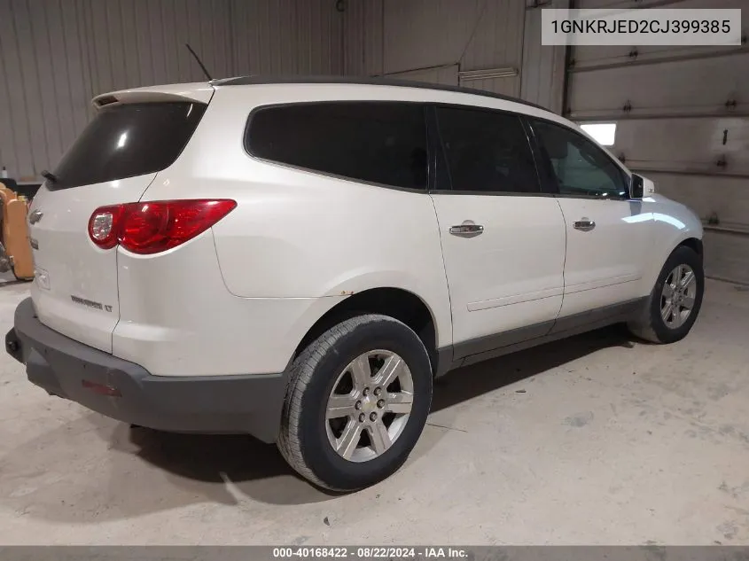 2012 Chevrolet Traverse 2Lt VIN: 1GNKRJED2CJ399385 Lot: 40168422