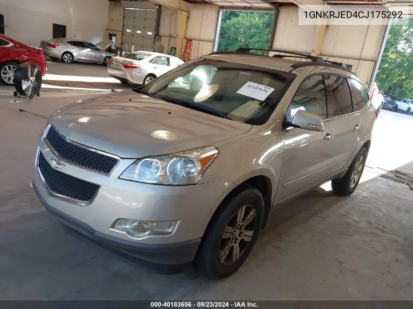 2012 Chevrolet Traverse 2Lt VIN: 1GNKRJED4CJ175292 Lot: 40183656