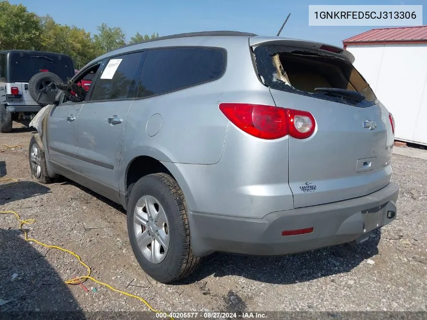 1GNKRFED5CJ313306 2012 Chevrolet Traverse Ls