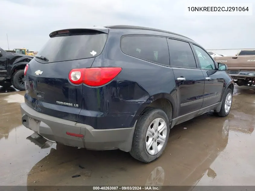 2012 Chevrolet Traverse Ls VIN: 1GNKREED2CJ291064 Lot: 40263087