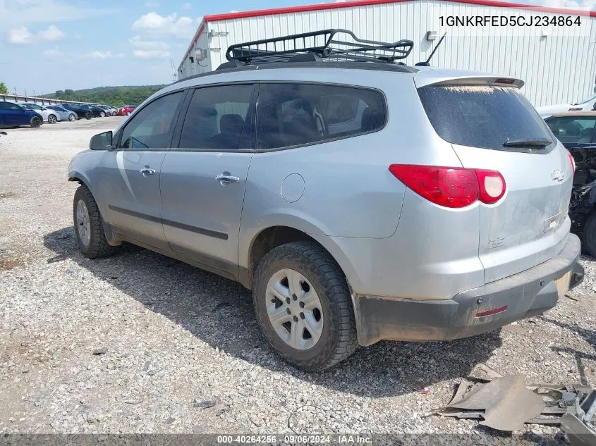 2012 Chevrolet Traverse Ls VIN: 1GNKRFED5CJ234864 Lot: 40264256