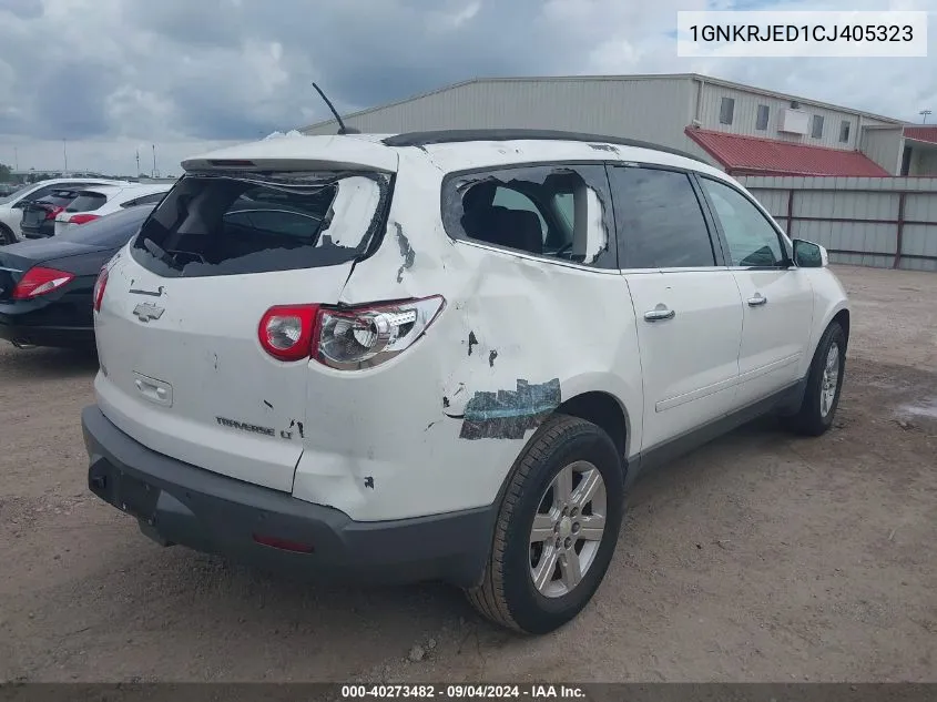 1GNKRJED1CJ405323 2012 Chevrolet Traverse 2Lt