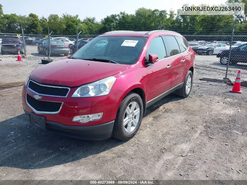 2012 Chevrolet Traverse 2Lt VIN: 1GNKRJEDXCJ263490 Lot: 40273969