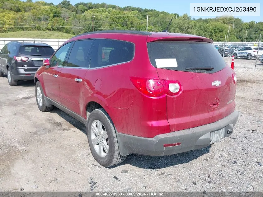 2012 Chevrolet Traverse 2Lt VIN: 1GNKRJEDXCJ263490 Lot: 40273969