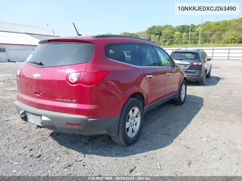 2012 Chevrolet Traverse 2Lt VIN: 1GNKRJEDXCJ263490 Lot: 40273969