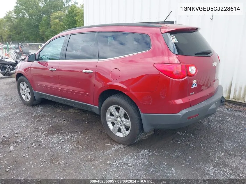 2012 Chevrolet Traverse 1Lt VIN: 1GNKVGED5CJ228614 Lot: 40285005