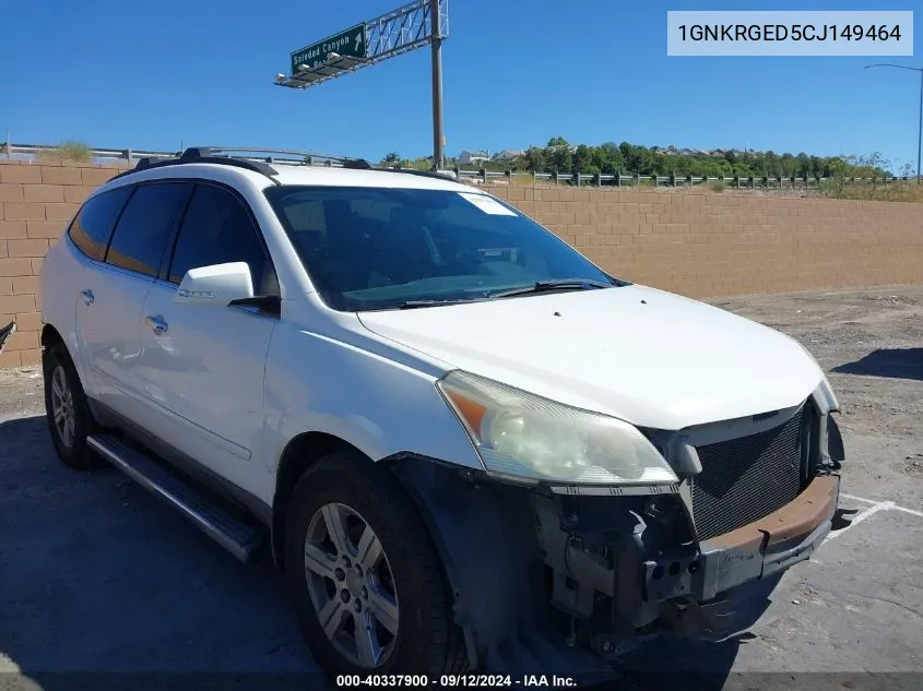 1GNKRGED5CJ149464 2012 Chevrolet Traverse 1Lt