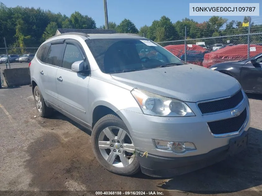 2012 Chevrolet Traverse 1Lt VIN: 1GNKVGED0CJ109787 Lot: 40368188