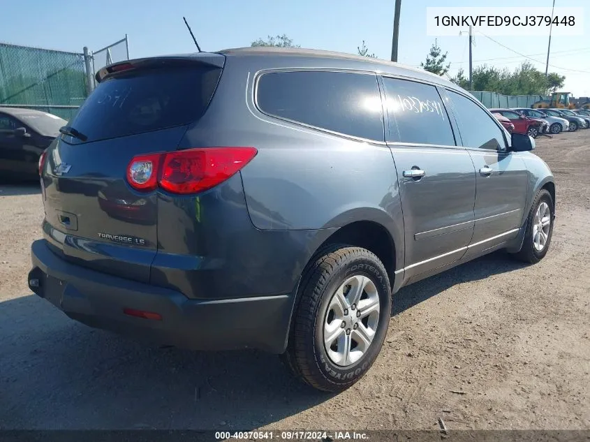 2012 Chevrolet Traverse Ls VIN: 1GNKVFED9CJ379448 Lot: 40370541