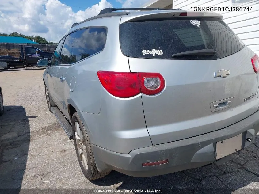 1GNKRGED1CJ386744 2012 Chevrolet Traverse 1Lt