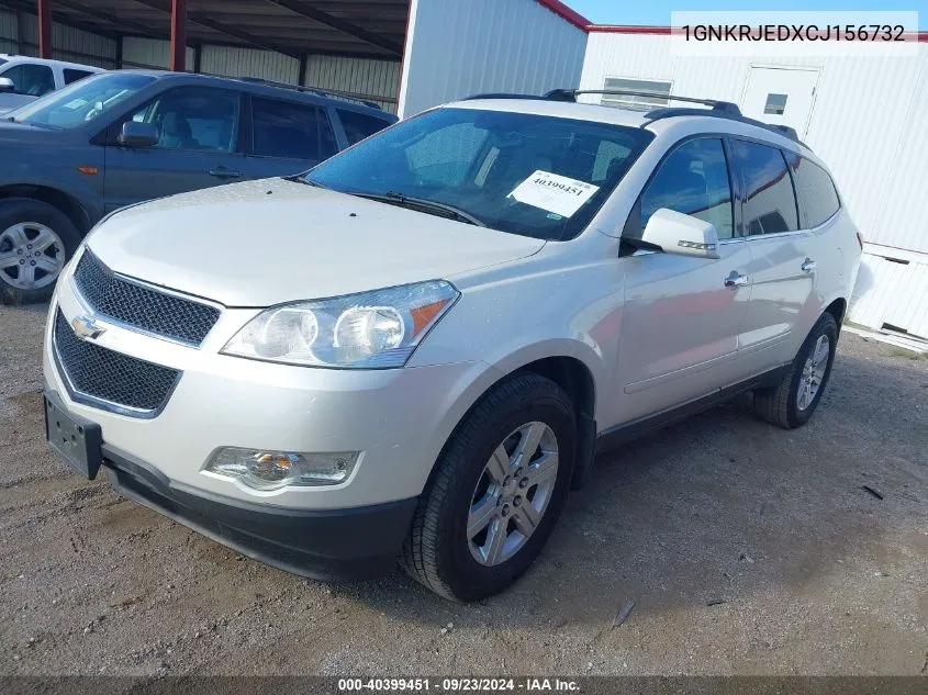 1GNKRJEDXCJ156732 2012 Chevrolet Traverse 2Lt