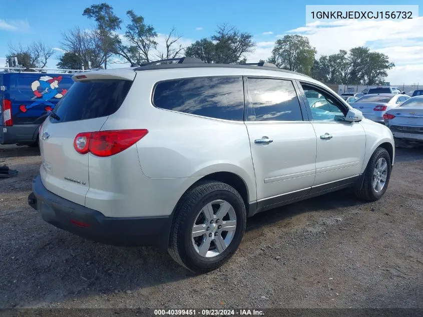 1GNKRJEDXCJ156732 2012 Chevrolet Traverse 2Lt