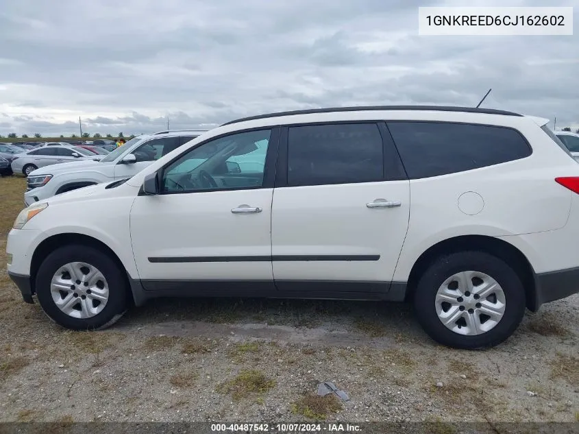 1GNKREED6CJ162602 2012 Chevrolet Traverse Ls