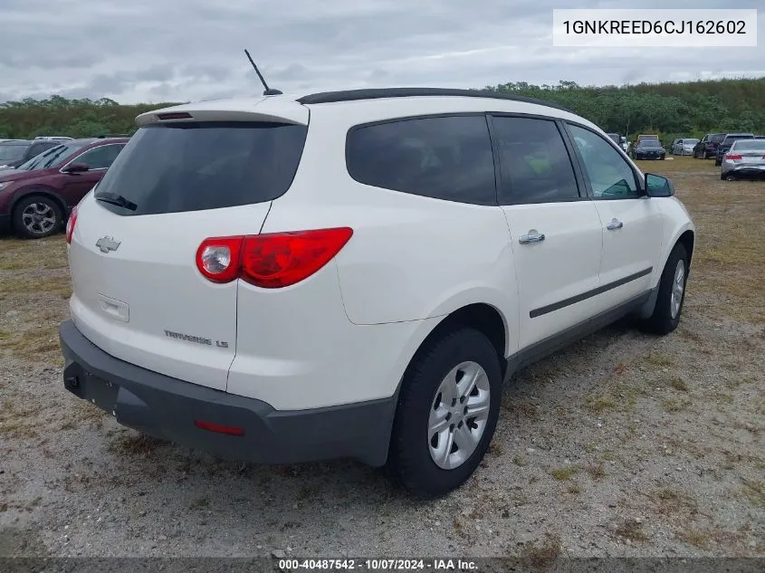 1GNKREED6CJ162602 2012 Chevrolet Traverse Ls