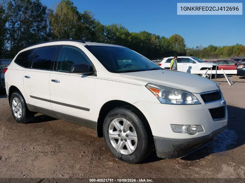 1GNKRFED2CJ412696 2012 Chevrolet Traverse Ls