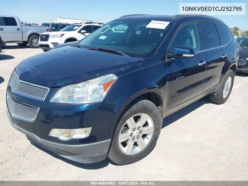 2012 Chevrolet Traverse Lt W/1Lt VIN: 1GNKVGED1CJ252795 Lot: 40540962