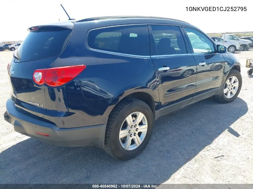 2012 Chevrolet Traverse Lt W/1Lt VIN: 1GNKVGED1CJ252795 Lot: 40540962