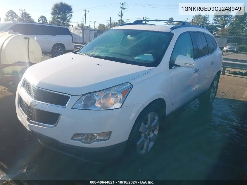 2012 Chevrolet Traverse 1Lt VIN: 1GNKRGED9CJ248949 Lot: 40644621