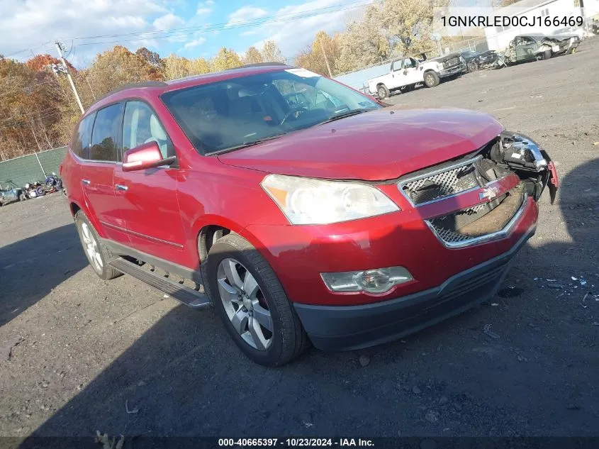 2012 Chevrolet Traverse Ltz VIN: 1GNKRLED0CJ166469 Lot: 40665397