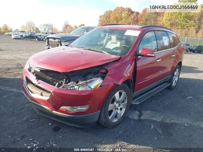 2012 Chevrolet Traverse Ltz VIN: 1GNKRLED0CJ166469 Lot: 40665397