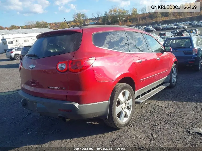 2012 Chevrolet Traverse Ltz VIN: 1GNKRLED0CJ166469 Lot: 40665397