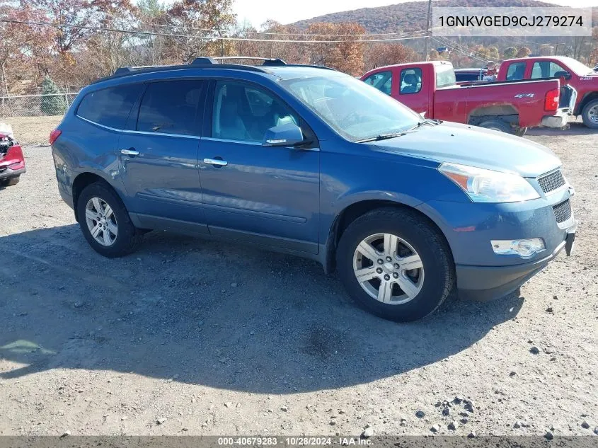 2012 Chevrolet Traverse 1Lt VIN: 1GNKVGED9CJ279274 Lot: 40679283