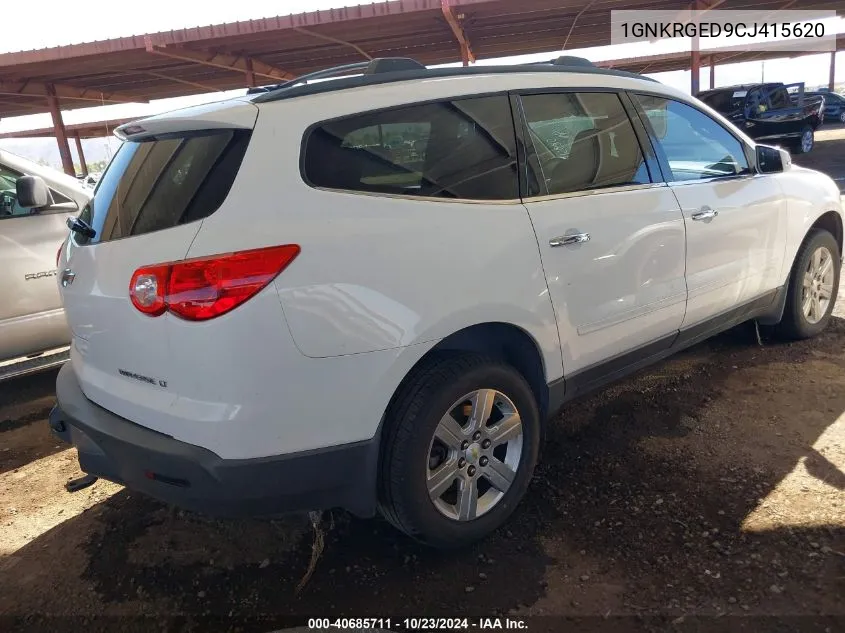 1GNKRGED9CJ415620 2012 Chevrolet Traverse 1Lt