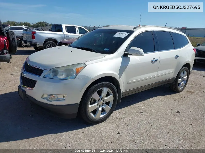 1GNKRGED5CJ327695 2012 Chevrolet Traverse 1Lt