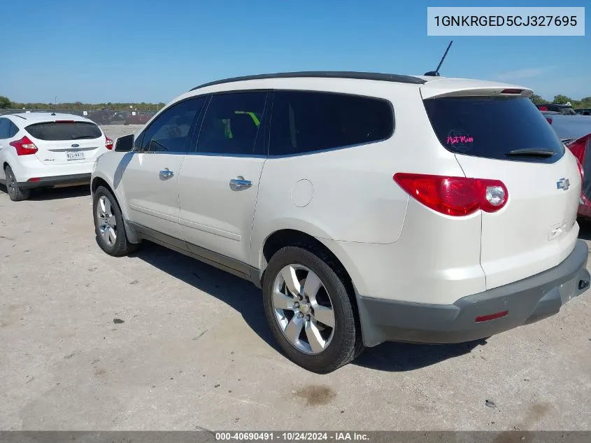 2012 Chevrolet Traverse 1Lt VIN: 1GNKRGED5CJ327695 Lot: 40690491