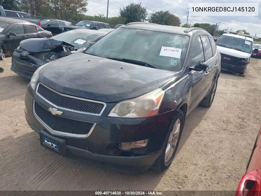 2012 Chevrolet Traverse 1Lt VIN: 1GNKRGED8CJ145120 Lot: 40714638