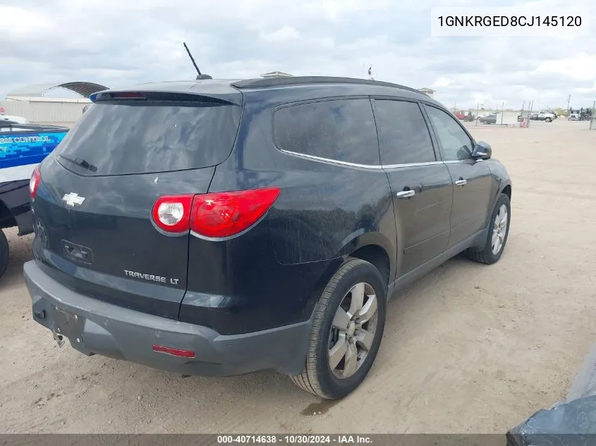 2012 Chevrolet Traverse 1Lt VIN: 1GNKRGED8CJ145120 Lot: 40714638