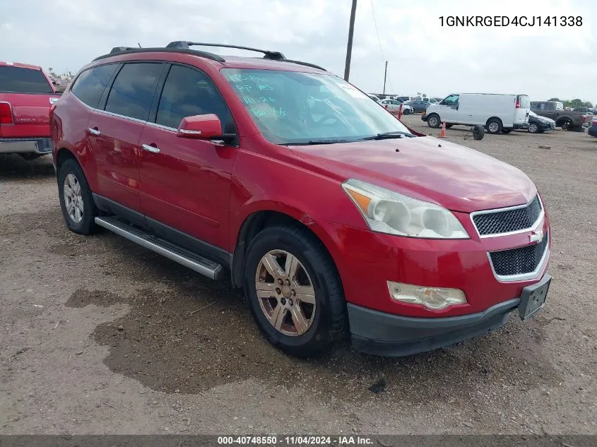 2012 Chevrolet Traverse 1Lt VIN: 1GNKRGED4CJ141338 Lot: 40748550