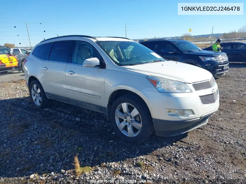 1GNKVLED2CJ246478 2012 Chevrolet Traverse Ltz