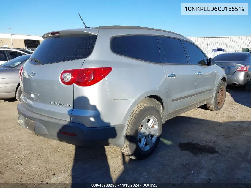 1GNKREED6CJ155519 2012 Chevrolet Traverse Ls