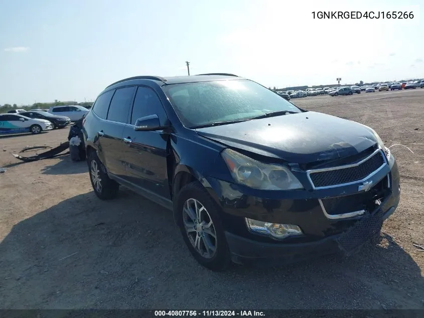 2012 Chevrolet Traverse 1Lt VIN: 1GNKRGED4CJ165266 Lot: 40807756