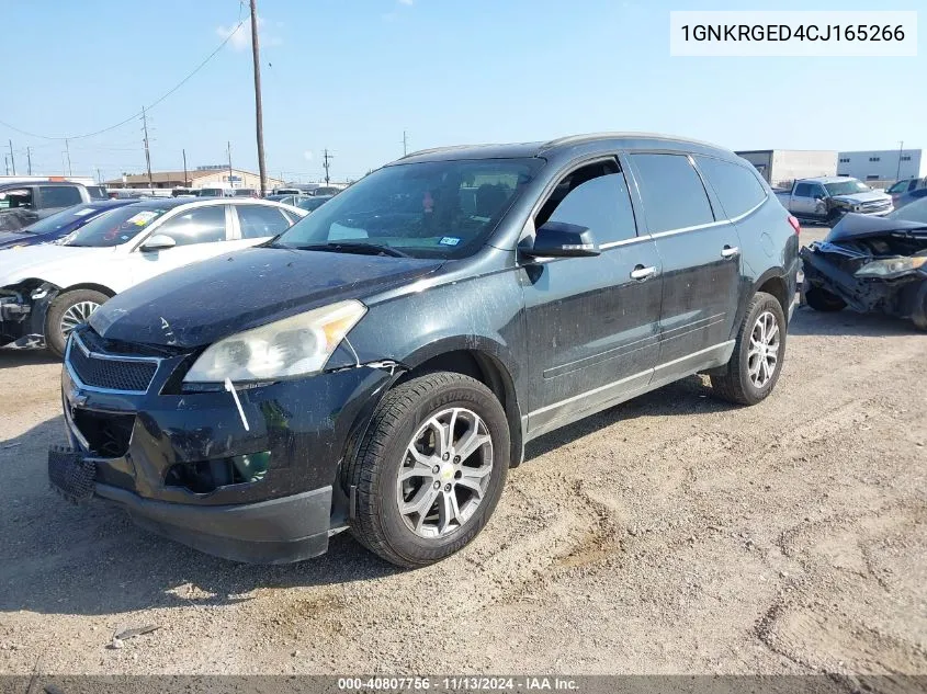 2012 Chevrolet Traverse 1Lt VIN: 1GNKRGED4CJ165266 Lot: 40807756