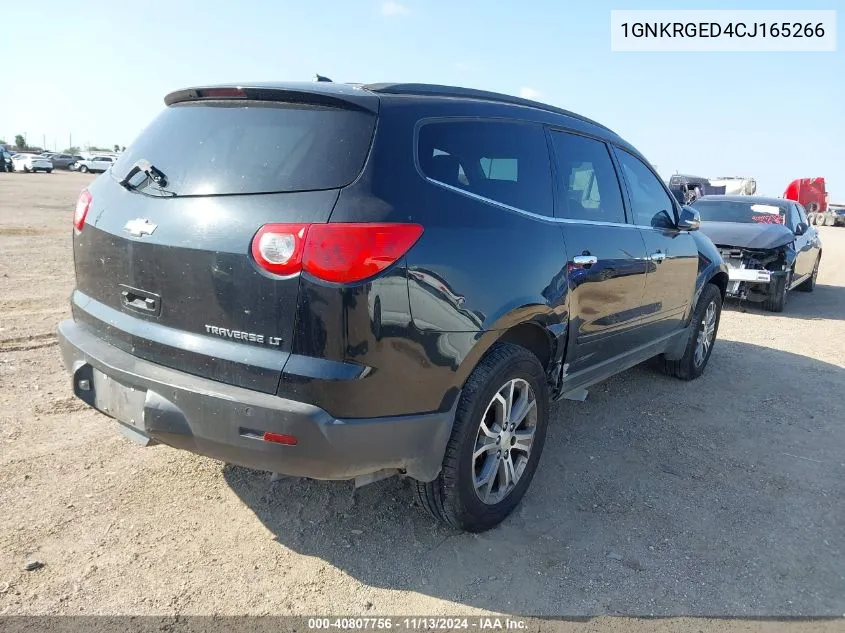 2012 Chevrolet Traverse 1Lt VIN: 1GNKRGED4CJ165266 Lot: 40807756