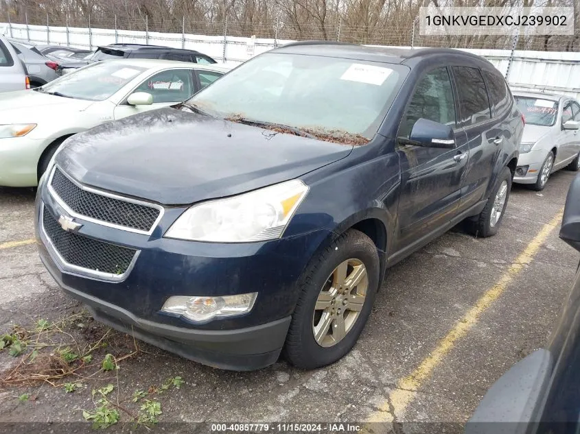 2012 Chevrolet Traverse 1Lt VIN: 1GNKVGEDXCJ239902 Lot: 40857779