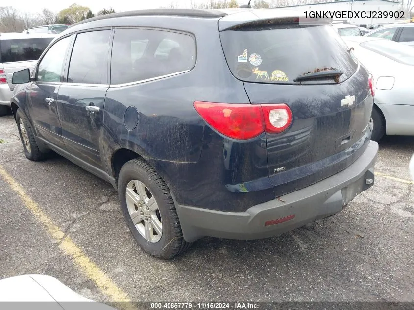 2012 Chevrolet Traverse 1Lt VIN: 1GNKVGEDXCJ239902 Lot: 40857779