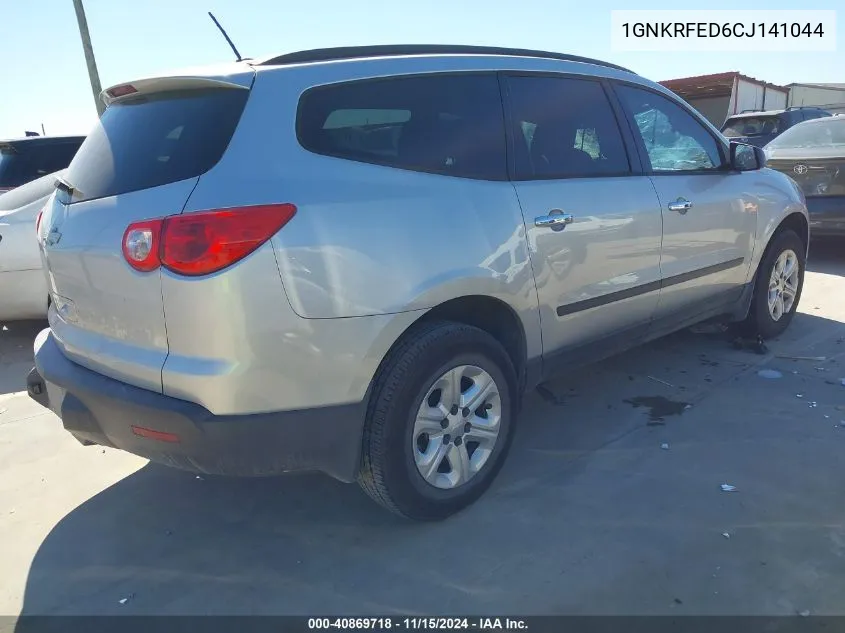 2012 Chevrolet Traverse Ls VIN: 1GNKRFED6CJ141044 Lot: 40869718