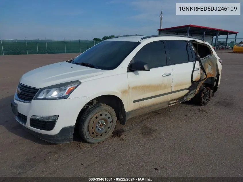 2013 Chevrolet Traverse Ls VIN: 1GNKRFED5DJ246109 Lot: 39461081