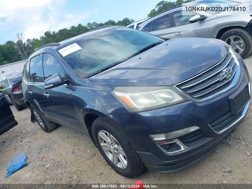 2013 Chevrolet Traverse 2Lt VIN: 1GNKRJKD2DJ178410 Lot: 39617883