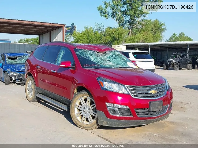 2013 Chevrolet Traverse 1Lt VIN: 1GNKRGKD7DJ190426 Lot: 39649412