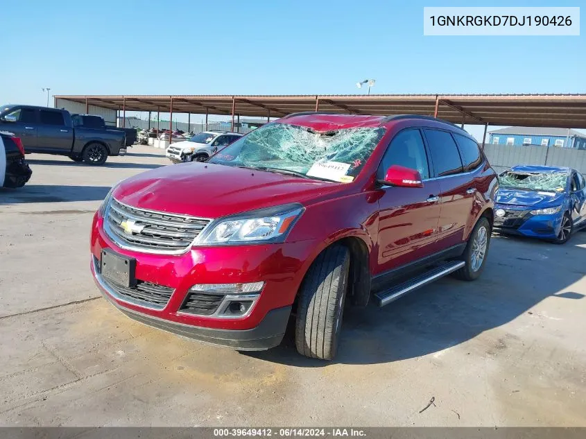 1GNKRGKD7DJ190426 2013 Chevrolet Traverse 1Lt